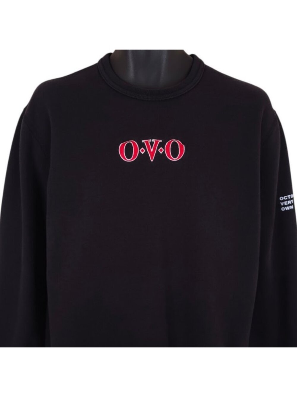 Octobers Very Own OVO Sweatshirt Mens Size Large Black Drake Made In Canada